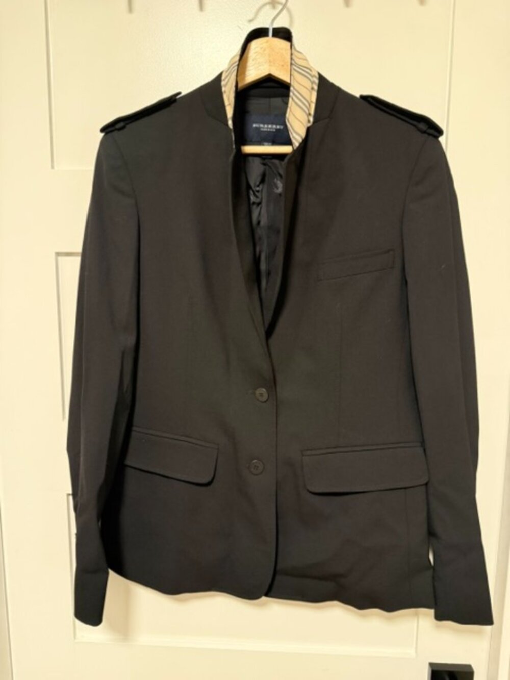 Burberry Black Wool Blazer